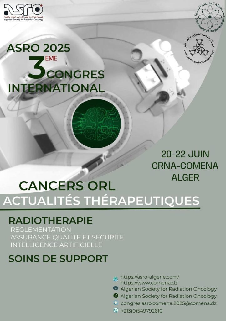 Partage du programme officiel du 3ème Congrès International de l’ASRO – ASRO 2025